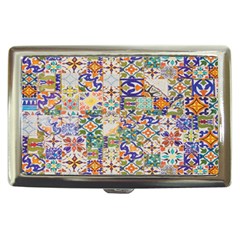 Mosaic Print Cigarette Money Case