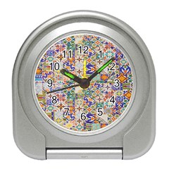 Mosaic Print Travel Alarm Clock