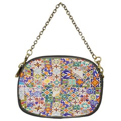 Mosaic Print Chain Purse (one Side) by designsbymallika