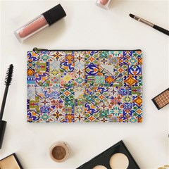 Mosaic Print Cosmetic Bag (Medium)