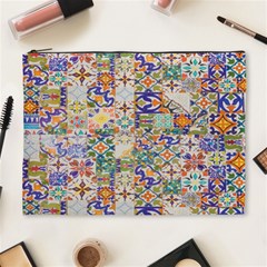 Mosaic Print Cosmetic Bag (XL)