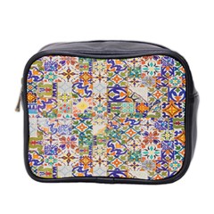 Mosaic Print Mini Toiletries Bag (Two Sides)