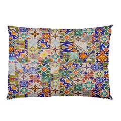 Mosaic Print Pillow Case (two Sides) by designsbymallika