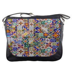 Mosaic Print Messenger Bag by designsbymallika