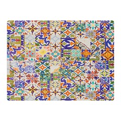 Mosaic Print Double Sided Flano Blanket (Mini) 