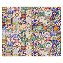 Mosaic Print Double Sided Flano Blanket (Small) 