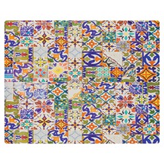 Mosaic Print Double Sided Flano Blanket (Medium) 