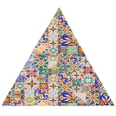 Mosaic Print Wooden Puzzle Triangle