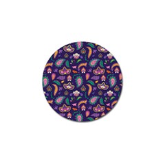 Paisley Print 2 Golf Ball Marker by designsbymallika