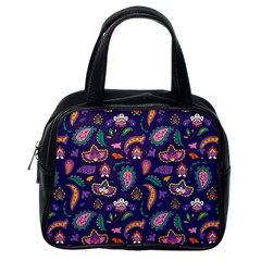 Paisley Print 2 Classic Handbag (one Side) by designsbymallika