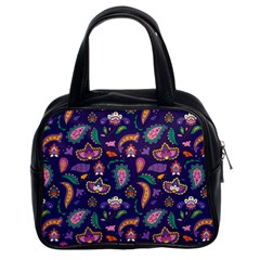 Paisley Print 2 Classic Handbag (two Sides)