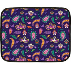 Paisley Print 2 Fleece Blanket (mini) by designsbymallika