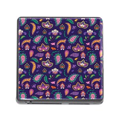 Paisley Print 2 Memory Card Reader (square 5 Slot) by designsbymallika