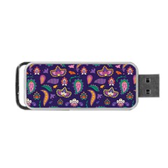 Paisley Print 2 Portable Usb Flash (one Side) by designsbymallika