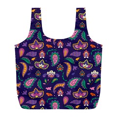 Paisley Print 2 Full Print Recycle Bag (l) by designsbymallika