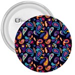 Paisley Baatik Purple Print 3  Buttons Front