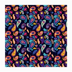 Paisley Baatik Purple Print Medium Glasses Cloth (2 Sides)