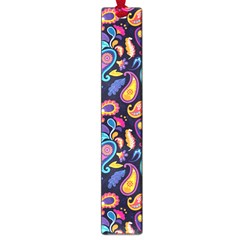 Paisley Baatik Purple Print Large Book Marks by designsbymallika