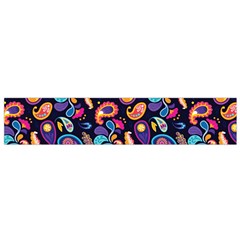 Paisley Baatik Purple Print Small Flano Scarf by designsbymallika