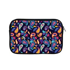 Paisley Baatik Purple Print Apple Macbook Pro 13  Zipper Case by designsbymallika