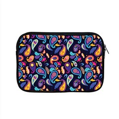 Paisley Baatik Purple Print Apple Macbook Pro 15  Zipper Case by designsbymallika