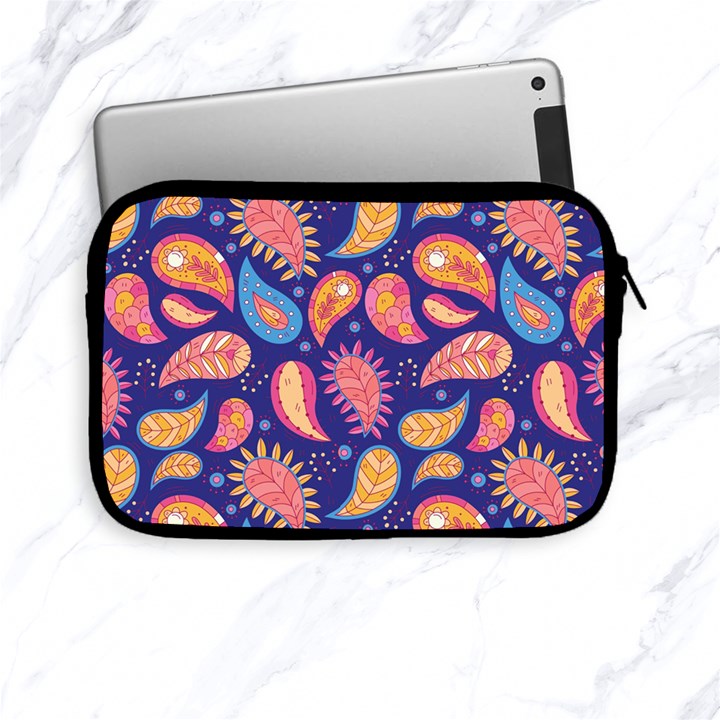 Blue Paisley Print 2 Apple iPad Mini Zipper Cases