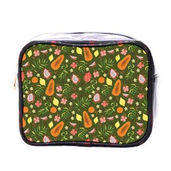 Tropical Fruits Love Mini Toiletries Bag (one Side) by designsbymallika