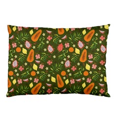 Tropical Fruits Love Pillow Case (two Sides) by designsbymallika