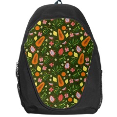 Tropical Fruits Love Backpack Bag by designsbymallika