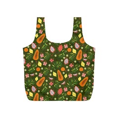 Tropical Fruits Love Full Print Recycle Bag (s) by designsbymallika