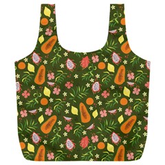 Tropical Fruits Love Full Print Recycle Bag (xxl) by designsbymallika