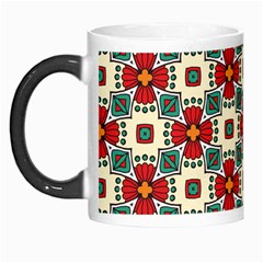 Seamless Red Pattern Morph Mugs by designsbymallika