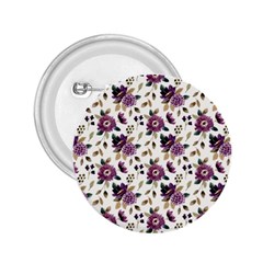 Pretty Dark Magenta Flowers 2 25  Buttons by designsbymallika