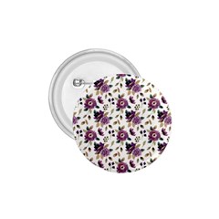 Pretty Dark Magenta Flowers 1 75  Buttons by designsbymallika