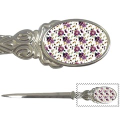 Pretty Dark Magenta Flowers Letter Opener by designsbymallika