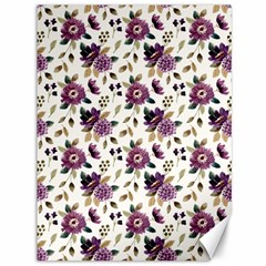 Pretty Dark Magenta Flowers Canvas 36  x 48 