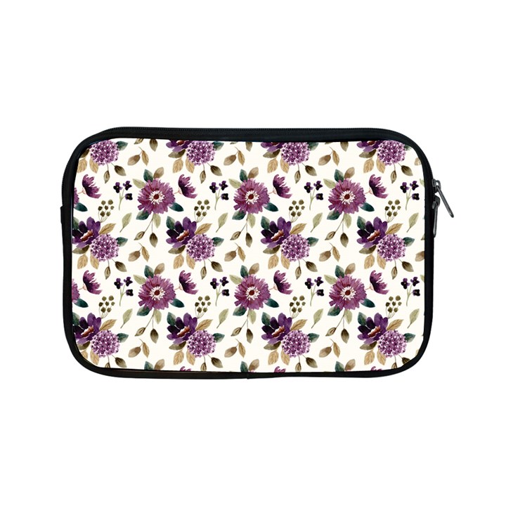 Pretty Dark Magenta Flowers Apple iPad Mini Zipper Cases