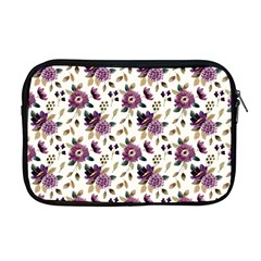 Pretty Dark Magenta Flowers Apple MacBook Pro 17  Zipper Case