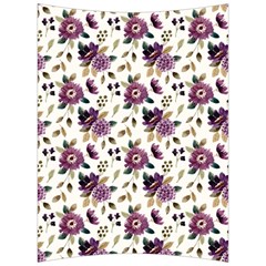 Pretty Dark Magenta Flowers Back Support Cushion by designsbymallika