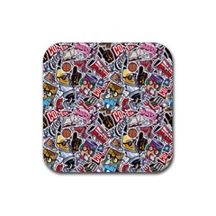 High School Love Rubber Coaster (square)  by designsbymallika