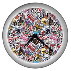 High School Love Wall Clock (silver) by designsbymallika