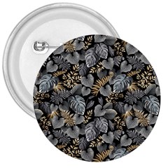 Metallic Leaves Pattern 3  Buttons by designsbymallika