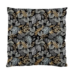 Metallic Leaves Pattern Standard Cushion Case (two Sides) by designsbymallika