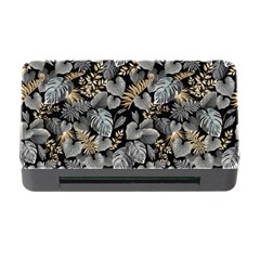 Metallic Leaves Pattern Memory Card Reader With Cf by designsbymallika