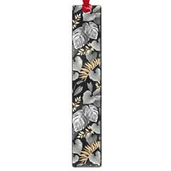 Metallic Leaves Pattern Large Book Marks by designsbymallika