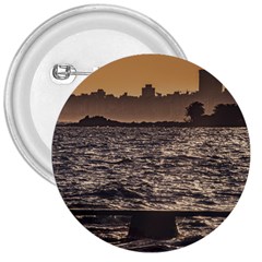 Cityscape Coastal Scene Montevideo Uruguay 3  Buttons by dflcprintsclothing