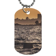 Cityscape Coastal Scene Montevideo Uruguay Dog Tag (two Sides) by dflcprintsclothing