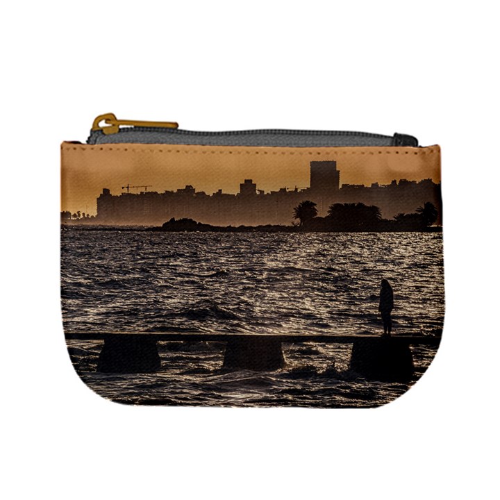 Cityscape Coastal Scene Montevideo Uruguay Mini Coin Purse