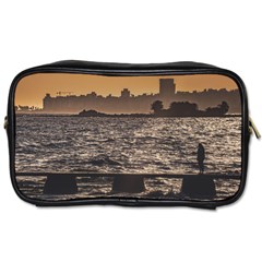 Cityscape Coastal Scene Montevideo Uruguay Toiletries Bag (one Side) by dflcprintsclothing