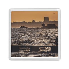 Cityscape Coastal Scene Montevideo Uruguay Memory Card Reader (square) by dflcprintsclothing